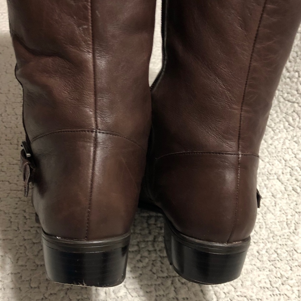 LAUREN Ralph Lauren Maritza Leather Riding Boot. - Picture 3 of 11